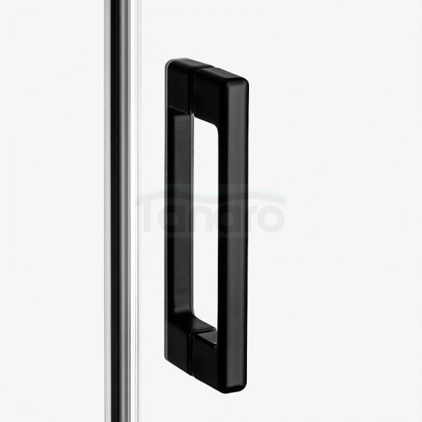 NEW TRENDY Kabina prysznicowa prostokątna PRIME BLACK 160x70x200 drzwi przesuwne black mat
