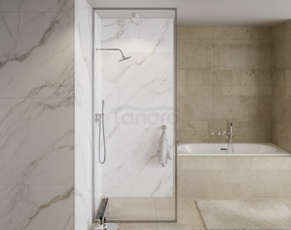 BESCO Ścianka walk-in Icon Chrom 100x200 z regulowanym profilem ICH-100-200C