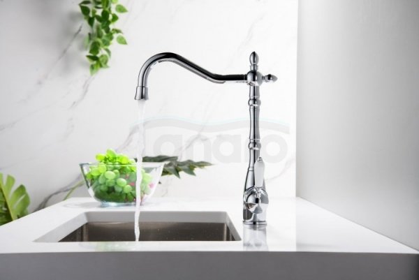 BLUE WATER Bateria kuchenna z podłączeniem do wody filtrowanej SAXO retro chrom