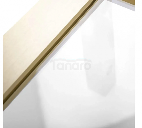 REA - Kabina Prysznicowa Narożna RAPID SLIDE Gold Brush / Złota Szczotkowana - drzwi 100 ścianka 100
