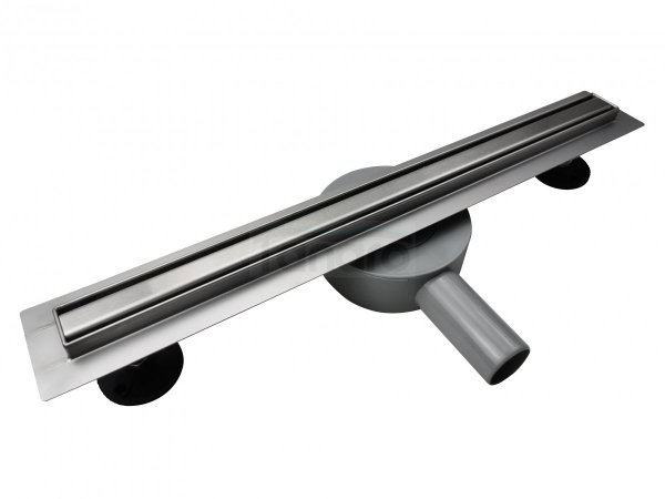 AQUALine - Odpływ liniowy podłogowy SLIM kwadrat chrom Obrotowy syfon ROZMIAR 100cm RSK01100