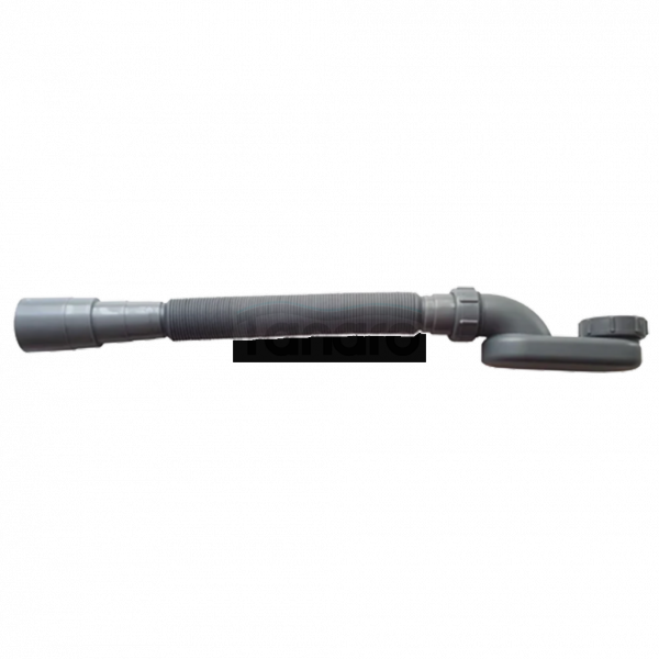 INVENA Wolnostojąca wanna ryflowana Glamour, 170 cm, w komplecie z syfonem i korkiem/odpływem w kolorze czarnym AN-01-140-KPL
