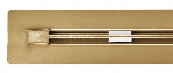 AQUALine Odpływ liniowy podłogowy złoty/gold SUPER SLIM INVISIBLE 100cm RSP01GL NOWOŚĆ