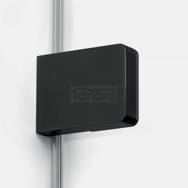 NEW TRENDY Drzwi wnękowe Eventa Black Chrome, drzwi pojedyncze 90x200 EXK-6130 PRAWE