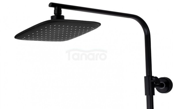 REA - Zestaw Prysznicowy TOM black / czarny z termostatem