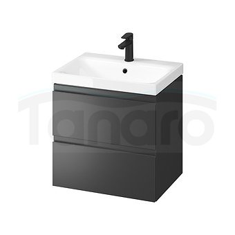 CERSANIT - Set B893 MODUO 60 antracytowy (szafka + umywalka)  S801-483