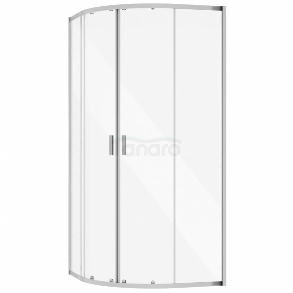 BESCO Kabina prysznicowa z brodzikiem 90x90x190 Zarya Chrom 90 + brodzik Axim 90 ZC-AX-90-190