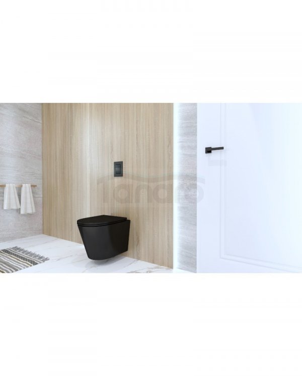 LAVITA Miska wisząca WC Galve Black