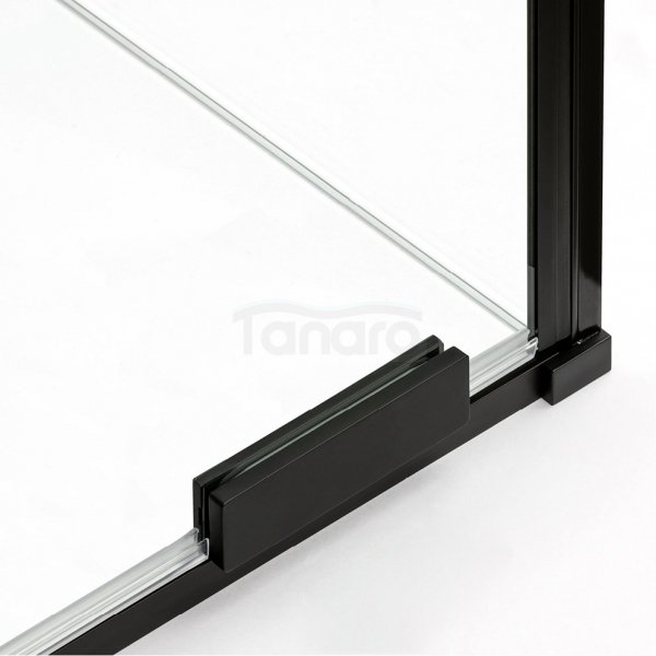 NEW TRENDY Kabina przyścienna SMART BLACK 110x80x200 EXK-4177