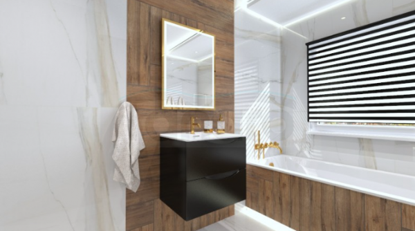 LAVITA Szafka wisząca Kolorado Black Mat 600