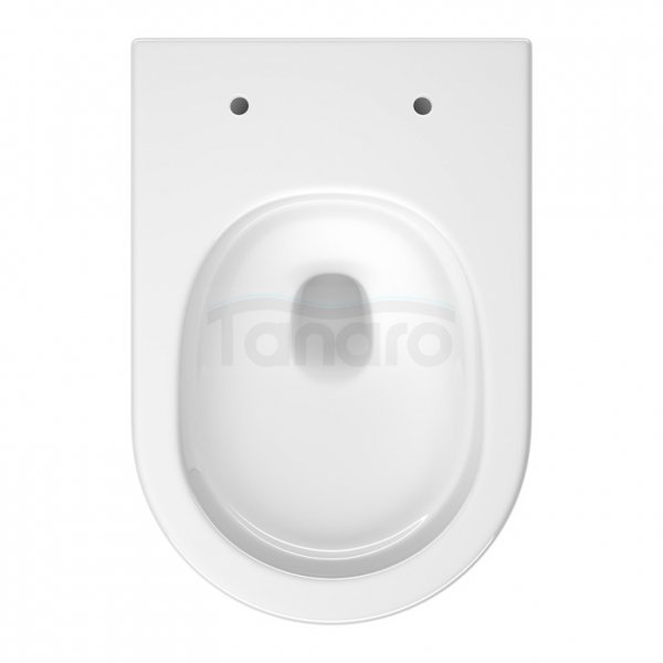 CERSANIT SET C947: MISKA ZAWIESZANA REMO PRO OVAL CERSANIT TORNADO Z DESKA DUROPLASTOWĄ SLIM S4035-001