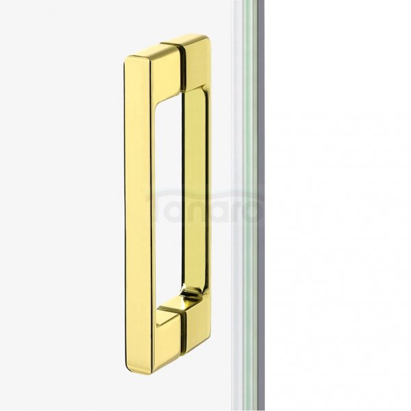 NEW TRENDY Kabina prysznicowa drzwi podwójne przesuwne PRIME LIGHT GOLD 70x90x200 K-1546