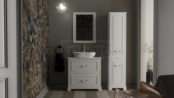 KROFAM - Szafka pod umywalkę OXFORD 60 cm, stara biel  OX2 6070-0Z-S