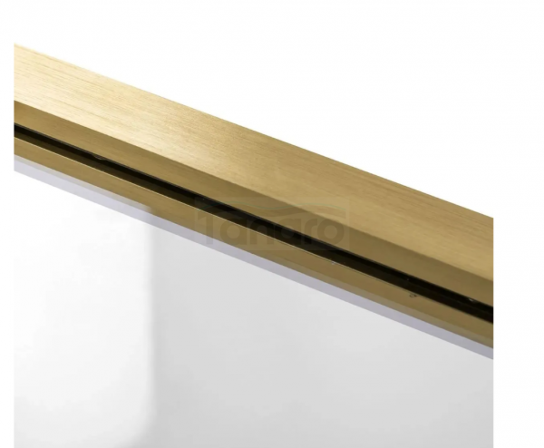 REA - Kabina Prysznicowa Narożna RAPID SLIDE Gold Brush / Złota Szczotkowana - drzwi 100 ścianka 90