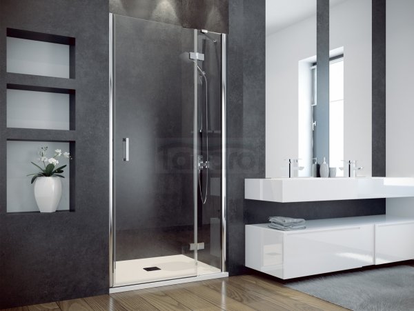 BESCO Drzwi prysznicowe Viva Chrom 100 Lewe DVL-100-195C