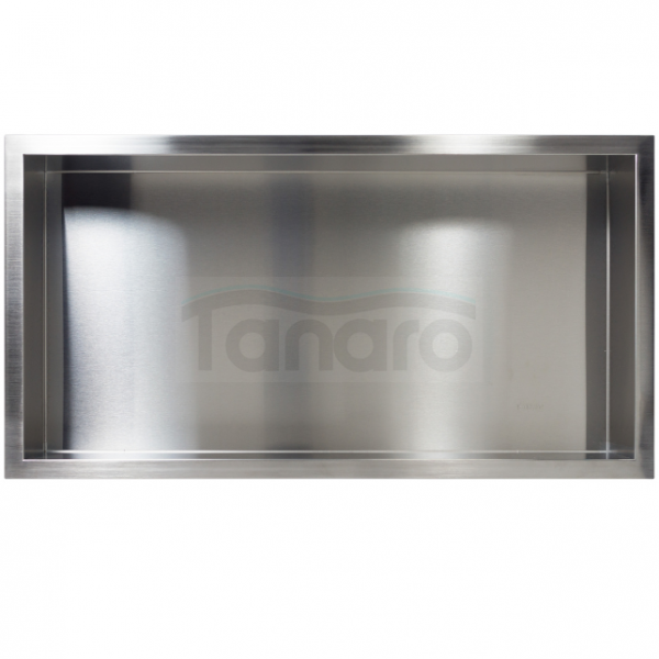 Balneo Półka wnękowa z kołnierzem Wall Box One 60 x 30 x 10 cm, chrom