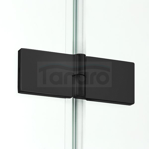 NEW TRENDY Kabina prysznicowa podwójne drzwi składane NEW SOLEO BLACK 80x80x195 D-0234A/D-0238A