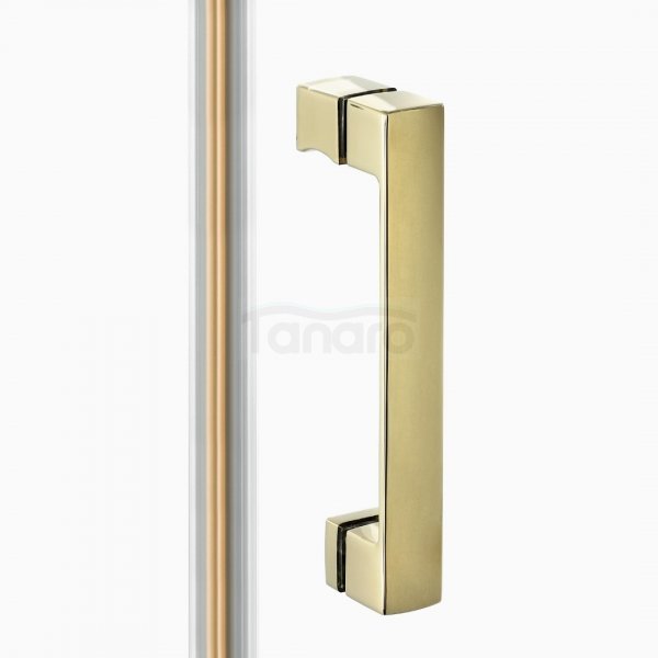 NEW TRENDY Drzwi wnękowe NESTA LIGHT GOLD 1D P 80x200 czyste 6mm Active Shield 2.0 D-0908A