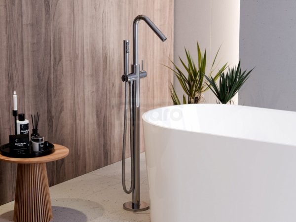 BESCO Bateria wannowa wolnostojąca Veo 3.0 gun metal BW-V3-GR