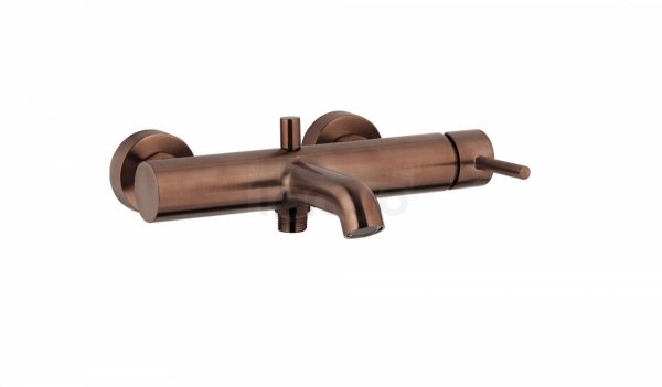 ARMATURA KRAKÓW KFA Bateria wannowa pozioma MOZA ROSE GOLD/MIEDŹ SZCZOTKOWANA 5034-020-34