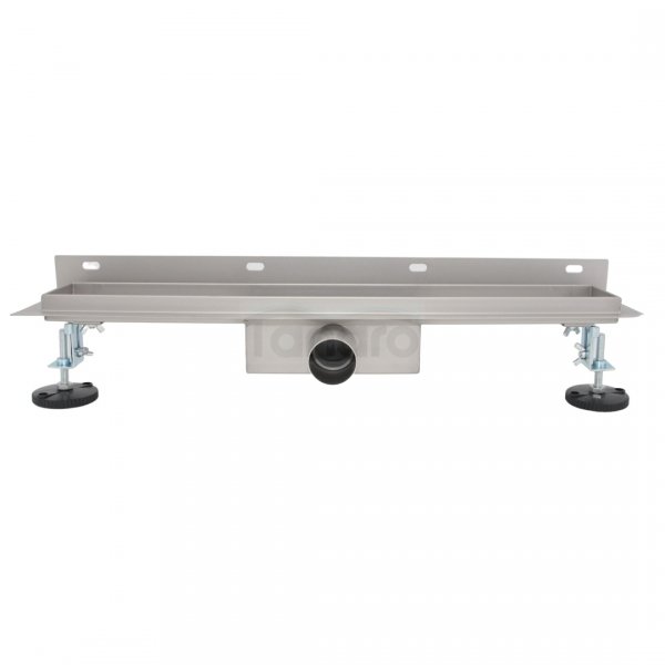 AQUALINE Odpływ liniowy przyścienny 2w1 ze stałym syfonem 80cm LS04800