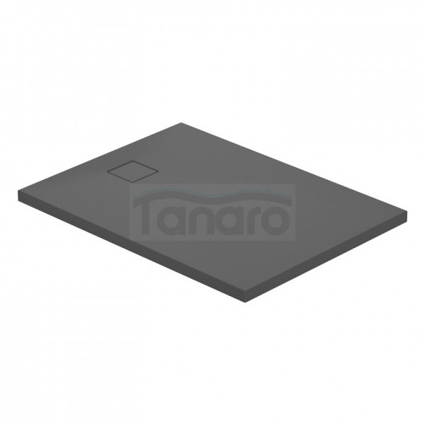 CERSANIT - Set C254 : brodzik prostokątny TAKO Slim 120x90x4,5 szary mat + syfon  S208-001
