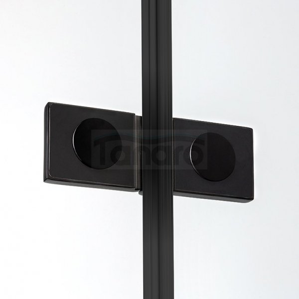 NEW TRENDY - Drzwi składane wnękowe New Soleo BLACK 90x195   D-0283A  LEWE
