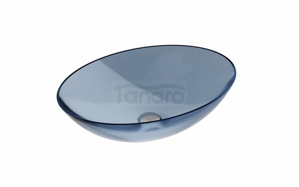 BESCO Umywalka 50x35 Anya Ocean Breeze + syfon chrom #UMA-50-OBC