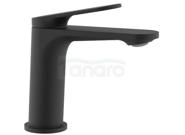 REA - Bateria umywalkowa MARCO czarna niska