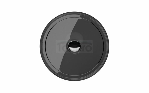 BESCO Umywalka nablatowa Enya Carbon Grey + maskownica czarny matt #UME-36-CGB