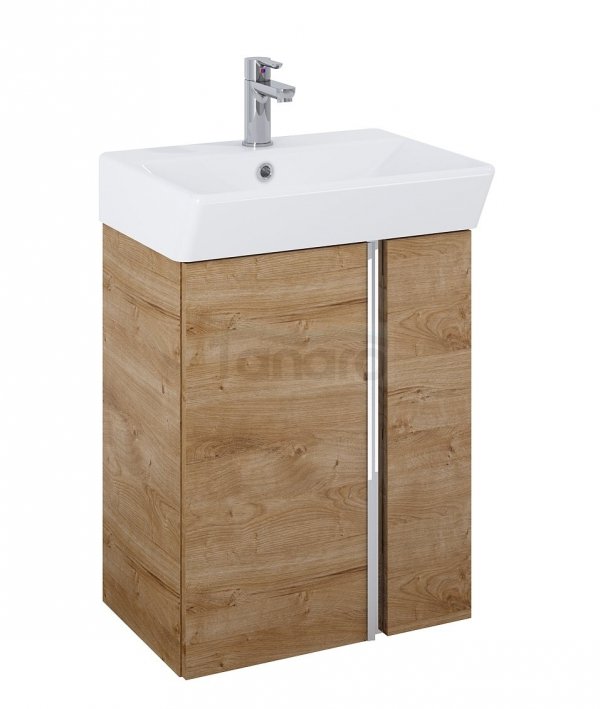ELITA SZAFKA ZESTAW Z UMYWALKĄ SET SKYE 50 2D DĄB CANELA PDW 168350/RE020500127050
