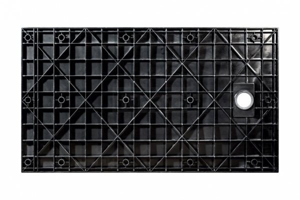 BESCO Brodzik prostokątny 180x90x3,2 Vexo Black 180 BVB-180-90-P