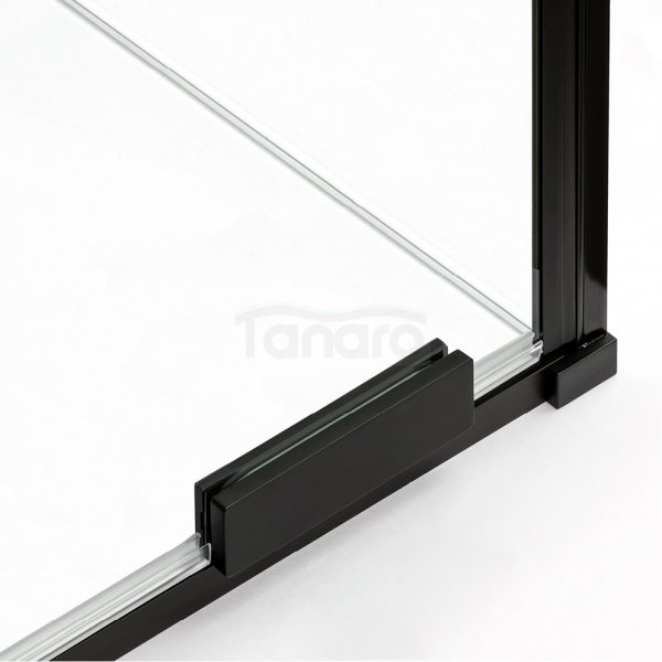 NEW TRENDY Drzwi prysznicowe przesuwne SMART BLACK 160x200 EXK-4115