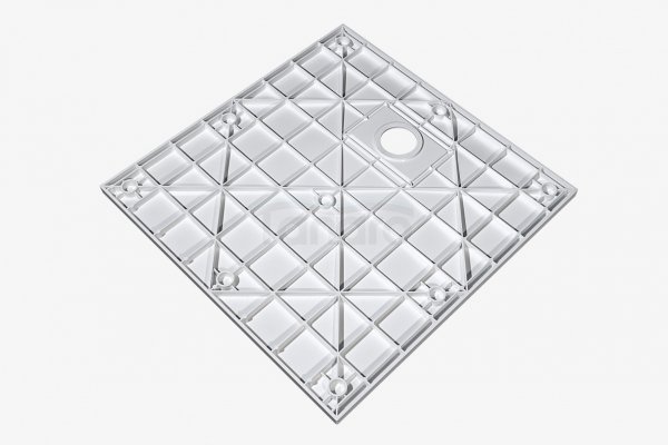 BESCO Brodzik kwadratowy Vexo Marble 90x90 VM-90-90-K