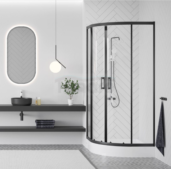 LAVEO Desna - kabina natryskowa półokrągła 90x90 cm JKD_796Z