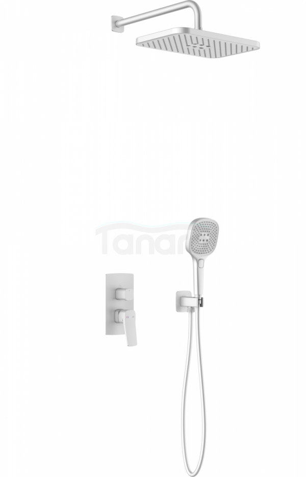 ARMATURA KRAKÓW KFA Zestaw prysznicowy podtynkowy MALAGA WHITE 4529-501-44