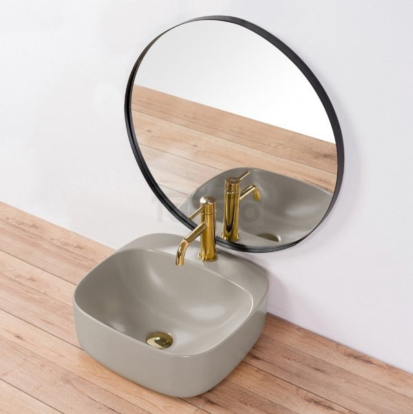 REA - Umywalka nablatowa LUIZA GREY MAT 42