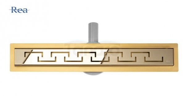 REA - Odpływ liniowy GREEK Gold/Złoty 90