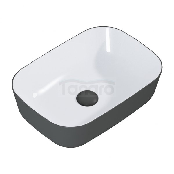 ELITA UMYWALKA RENI BICOLOR 46x33 BLAT, CERAM WHITE HG/ANTHRACITE MATT 146113/RE040460896130
