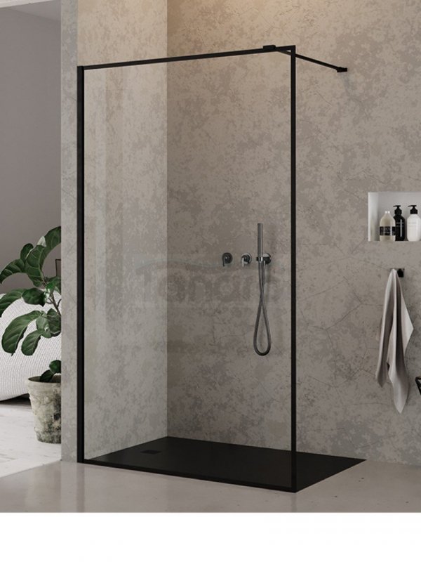 NEW TRENDY - Kabina Walk In New Modus BLACK 110X200 EXK-0251