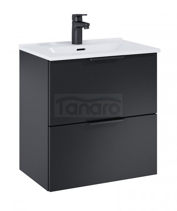 ELITA Zestaw z umywalką SET STREET PLUS 50 x 53 x 34 (cm) 2S BLACK MATT PDW 168902/RE020500107160