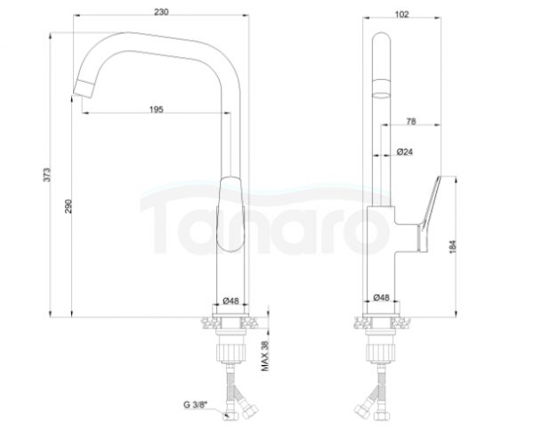 INVENA Bateria kuchenna Alonia złoto szczotkowane BZ-70-009-V