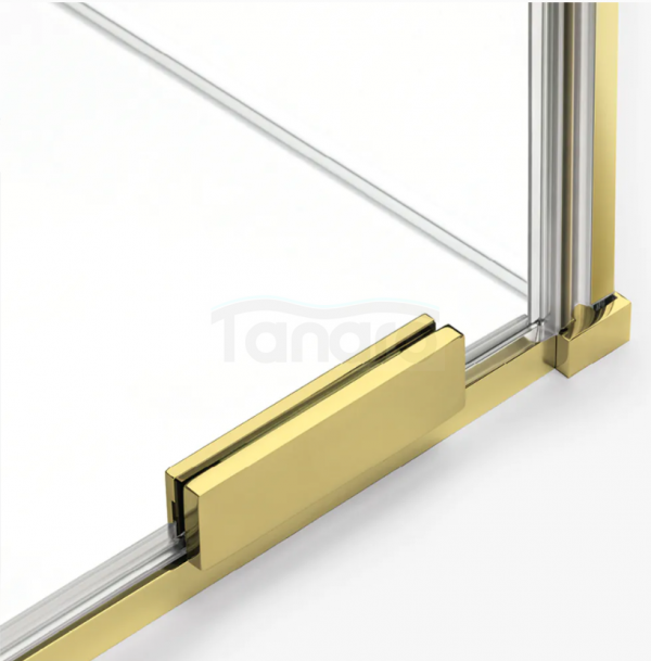 NEW TRENDY Drzwi wnękowe 140x200 Smart Light Gold, pojedyncze, reling EXK-6687