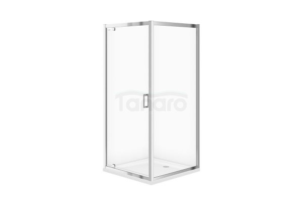 CERSANIT - Set B93 Kabina ZIP kwadrat 90 x 90 x 190 szkło transparentne z brodzikiem Tako 90 x 4  S610-112