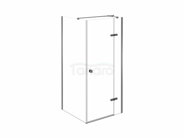 BESCO Kabina prysznicowa Pixa Gun Metal 120x80x195 Lewa PPL128-195GR