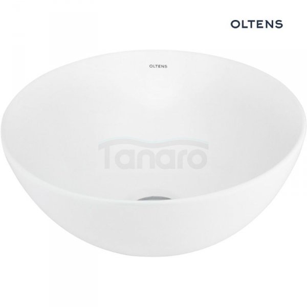 Oltens Jagala umywalka 32x32 cm nablatowa z powłoką SmartClean biała 40817000