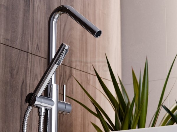 BESCO Bateria wannowa wolnostojąca Veo 3.0 gun metal BW-V3-GR