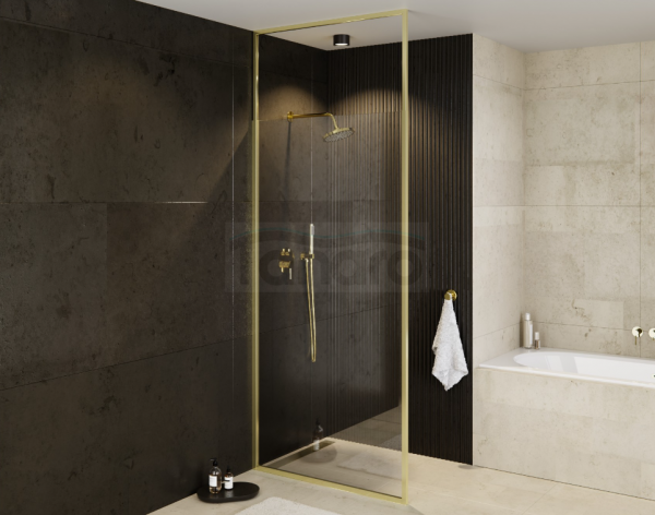 BESCO Ścianka kabina walk-in Icon Gold 110x200 ICG-110-200C