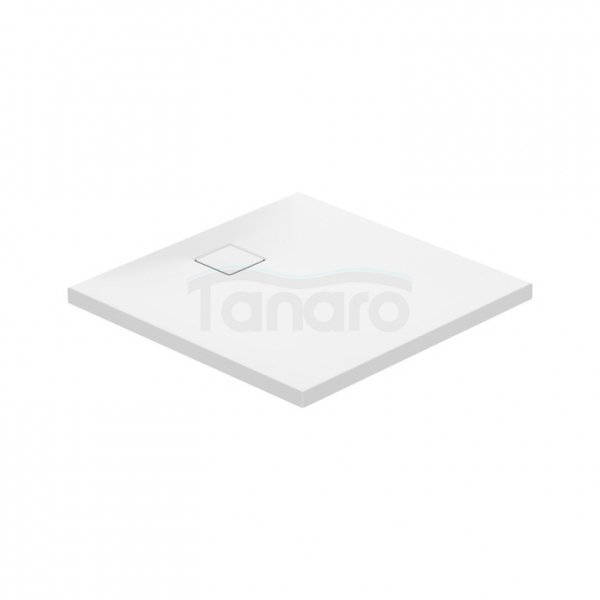 CERSANIT - brodzik kwadratowy TAKO Slim 90 x 4 biały mat + syfon  S932-158