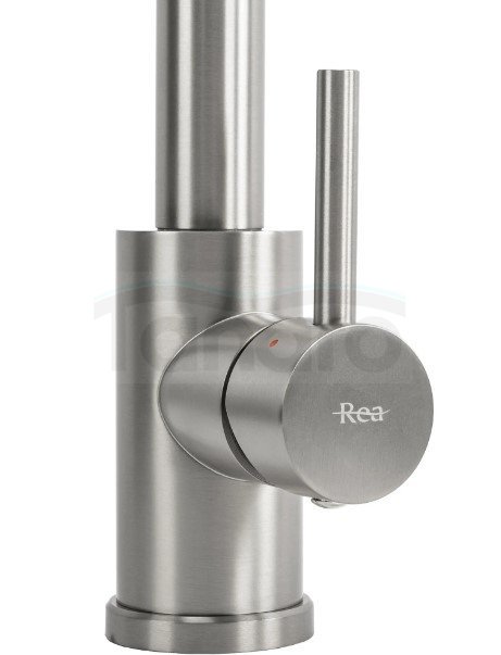 REA - Bateria Kuchenna COLIN Nikiel Szczotkowany INOX z wyginaną wylewką